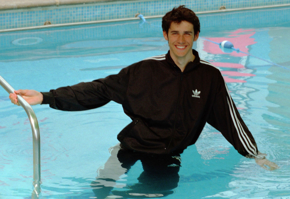 pool tracksuit black swim training fully clothed